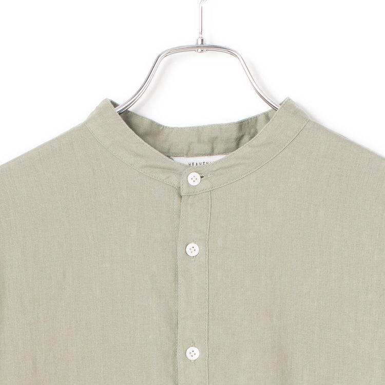 HEAVENLY | ヘブンリー　Linen Bandcollar Shirt Tunic