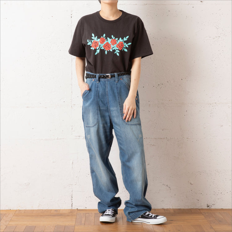 GRANDMA MAMA DAUGHTER | グランマ ママ ドーター DENIM SIDE ZIP PANTS