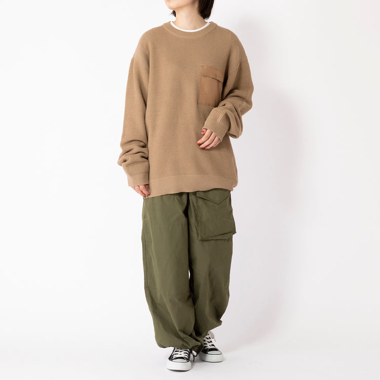 ALPHA INDUSTRIES | アルファ インダストリーズ　LaLa Begin別注  L/S Patched sweater