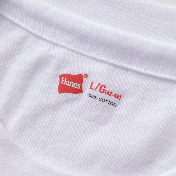 Hanes | ヘインズ　3P 赤ラベルクルーネックTシャツ