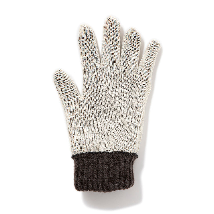 WHITE MAILS | ホワイトメイルズ　WOOL PAPER DOUBLE KNIT GLOVES