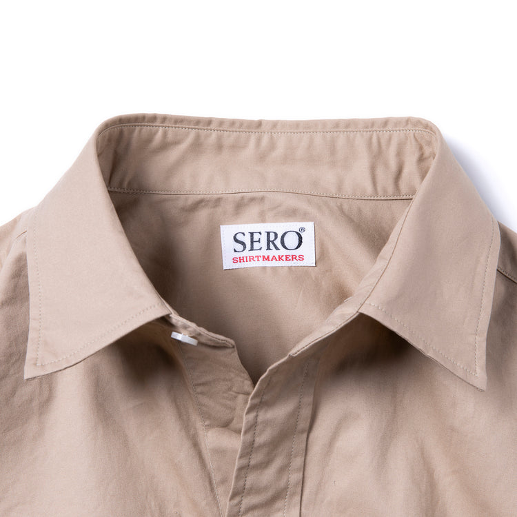 SERO | セロ　LaLa Begin別注 オーバーサイズコットンツイルシャツ