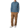 MANUAL ALPHABET | マニュアルアルファベット 6oz DENIM BD SHT/Suitable Fit(NAVY)
