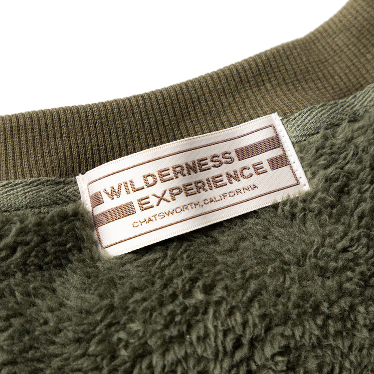 WILDERNESS EXPERIENCE | ウィルダネスエクスペリエンス　Begin別注 ボアフリース切替クルーネック