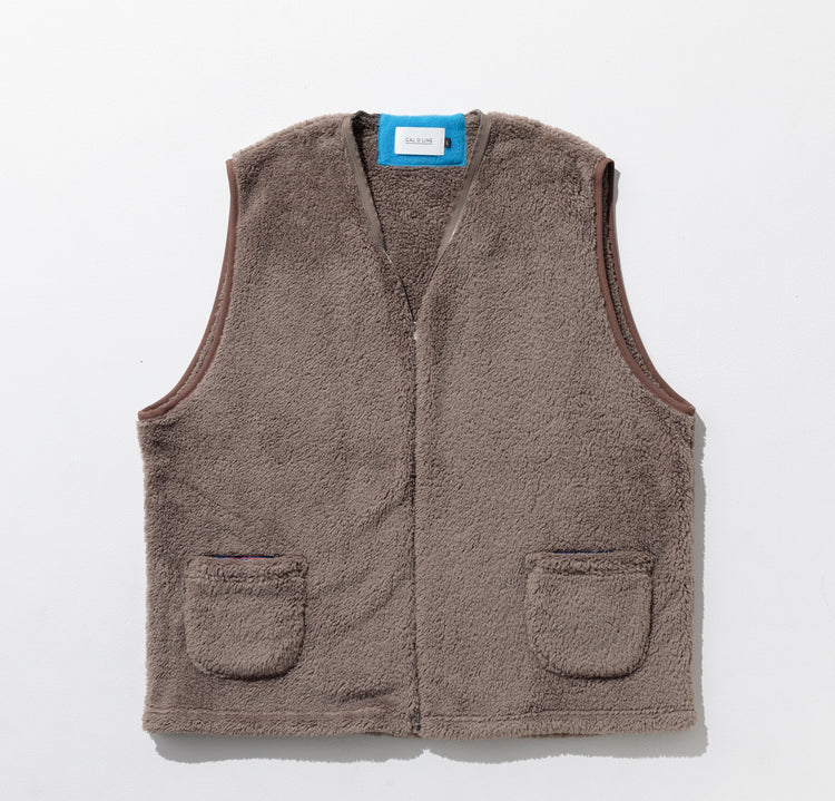 CAL O LINE | キャル オー ライン Begin別注 FOLKLORE FLEECE VEST