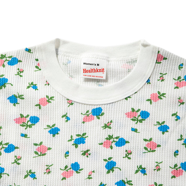 【希少】 60s Healthknit Tシャツ パイル生地 花柄 ハイビスカス