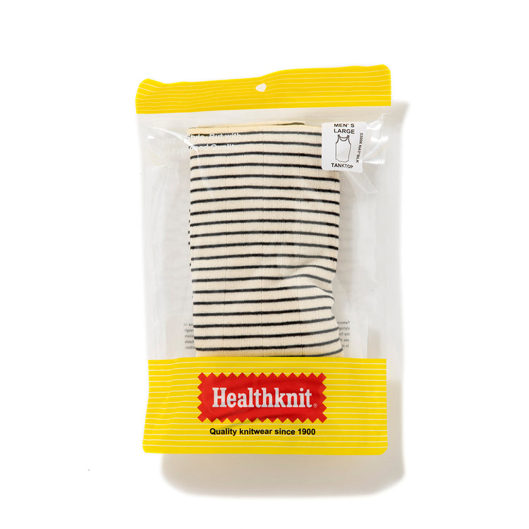 Healthknit | ヘルスニット　ベーシックボーダーフライス タンクトップ