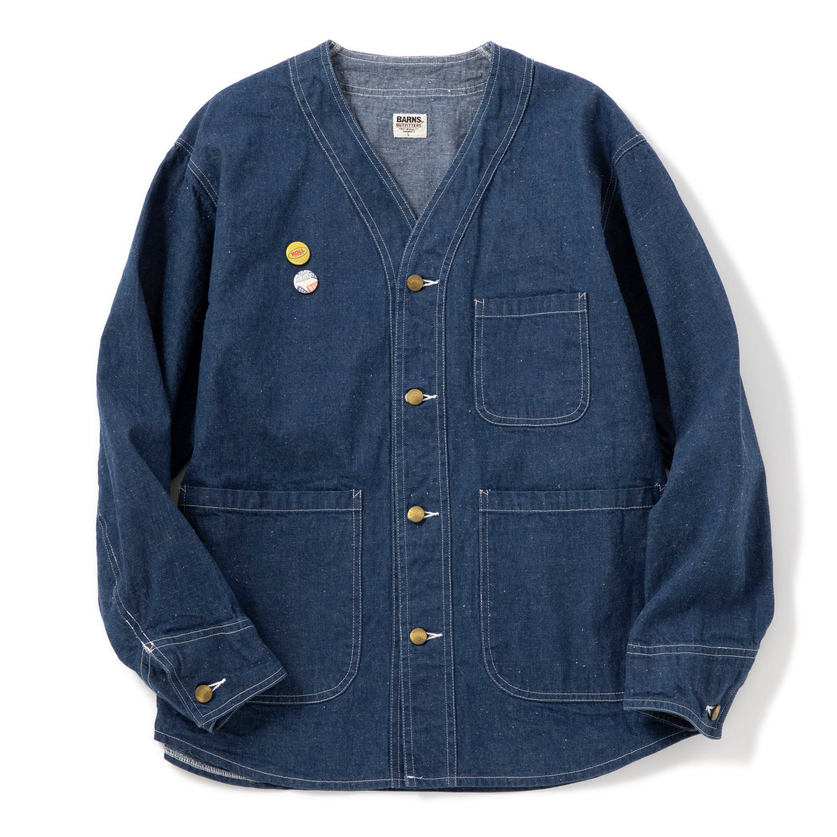 BARNS OUTFITTERS | バーンズ アウトフィッターズ NOCOLLAR COVERALL JK