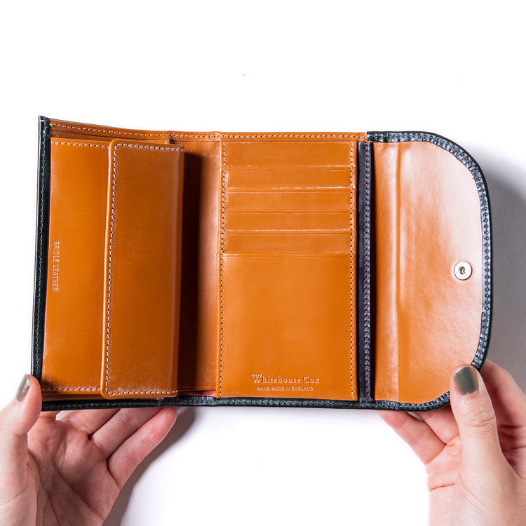 シップス 良品✨ホワイトハウスコックス 三つ折り財布コンパクト 